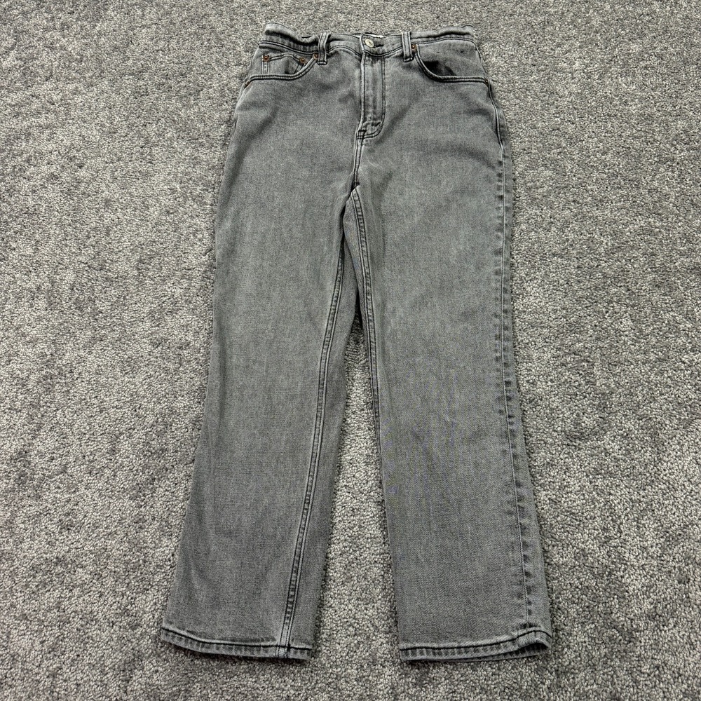 Abercrombie & Fitch Jeans Womens 26/2s Gray The Ankle Straight Ultra High Rise